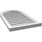 Ekena Millwork Round Top Surface Mount PVC Gable Vent: Functional, w/ 2"W x 2"P Brickmould Sill Frame, 20"W x 36"H GVPRT20X3603SF - alternate 3